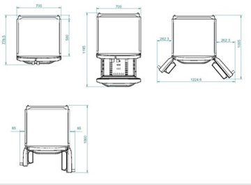 Hotpoint E4D AAA X C Side by Side / A++ / 295 kWh/Jahr / 292 L Kühlteil / 110 L Gefrierteil / No Frost System / nur 0,808 kWh/24 Stunden / edelstahl - 